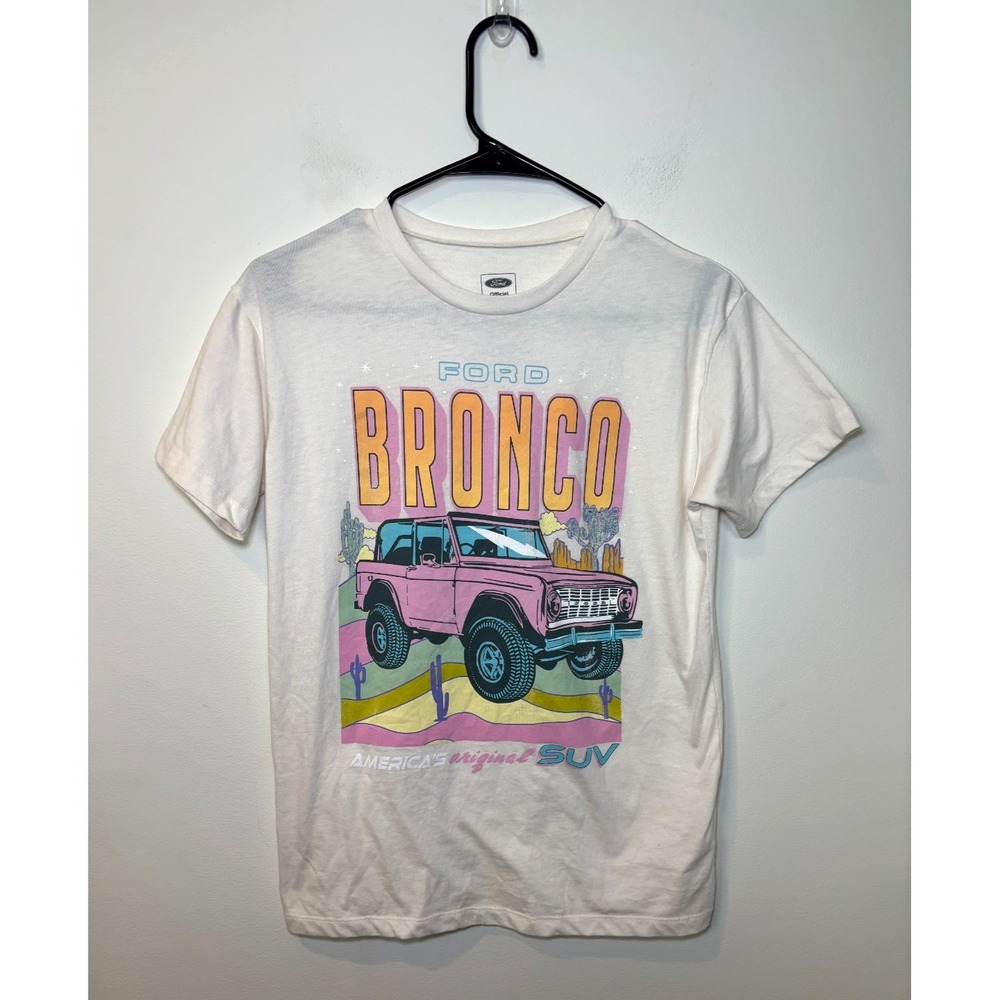 Ford Bronco T-Shirt Women's Size Small Pink